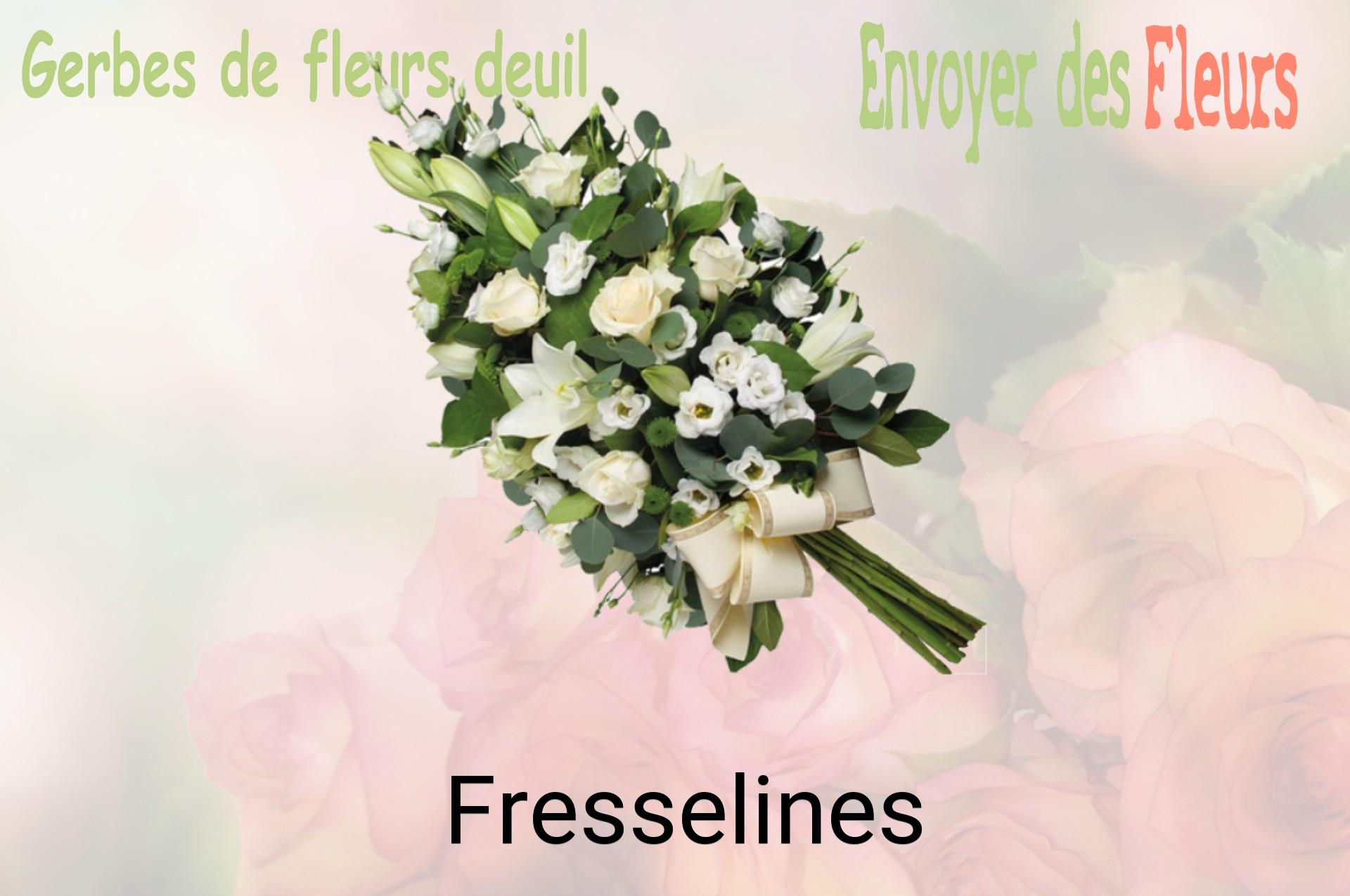 Gerbe de fleurs de deuil livrée à Fresselines